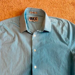 Express men’s dress shirt blue size M 15-15.5